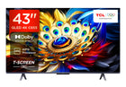 TCL 108 cm (43 inches) 4K Ultra HD Smart QLED Google TV 43C655 (Black)