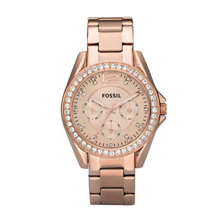 Fossil Riley Analog Rose Gold Dial Women's Watch - ES2811