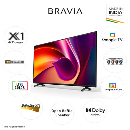 Sony Bravia 108 cm (43 inches) 4K Ultra HD Smart LED Google TV KD-43X64L (Black)