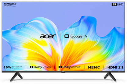 Acer 100 cm (40 inches) I Pro Series Full HD Smart LED Google TV AR40FDIGU2841AT (Black)