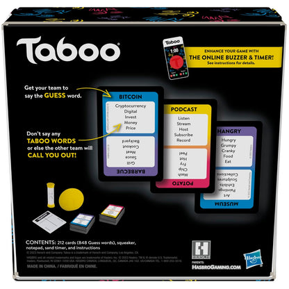 Taboo Board Game | Word Guessing Party Games for Adults and Teens | Ages 13+ | for 4+ Players | Hilarious Party Games for Game Night | Word Games