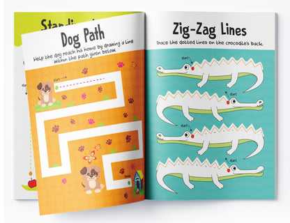 Writing Practice Boxset: Pack of 4 Books (Writing Fun: Write And Practice Capital Letters, Small Letters, Patterns and Numbers 1 to 10)