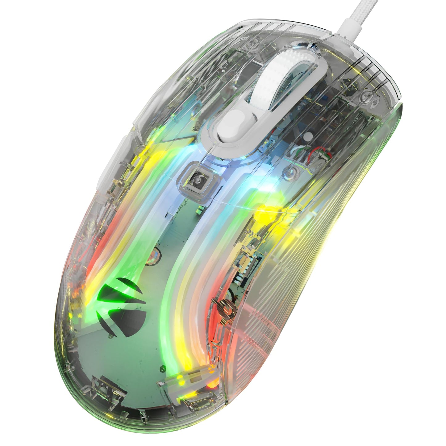 ZEBRONICS-Transformer-M with a High-Performance Gold-Plated USB Mouse: 6 Buttons, Multi-Color LED Lights,High-Resolution Sensor with max 3600 DPI, and DPI Switch(Black)