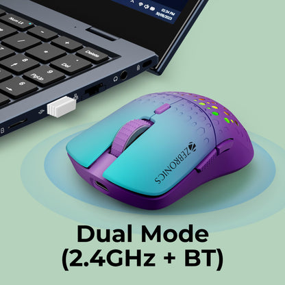 ZEBRONICS-Transformer-M with a High-Performance Gold-Plated USB Mouse: 6 Buttons, Multi-Color LED Lights,High-Resolution Sensor with max 3600 DPI, and DPI Switch(Black)