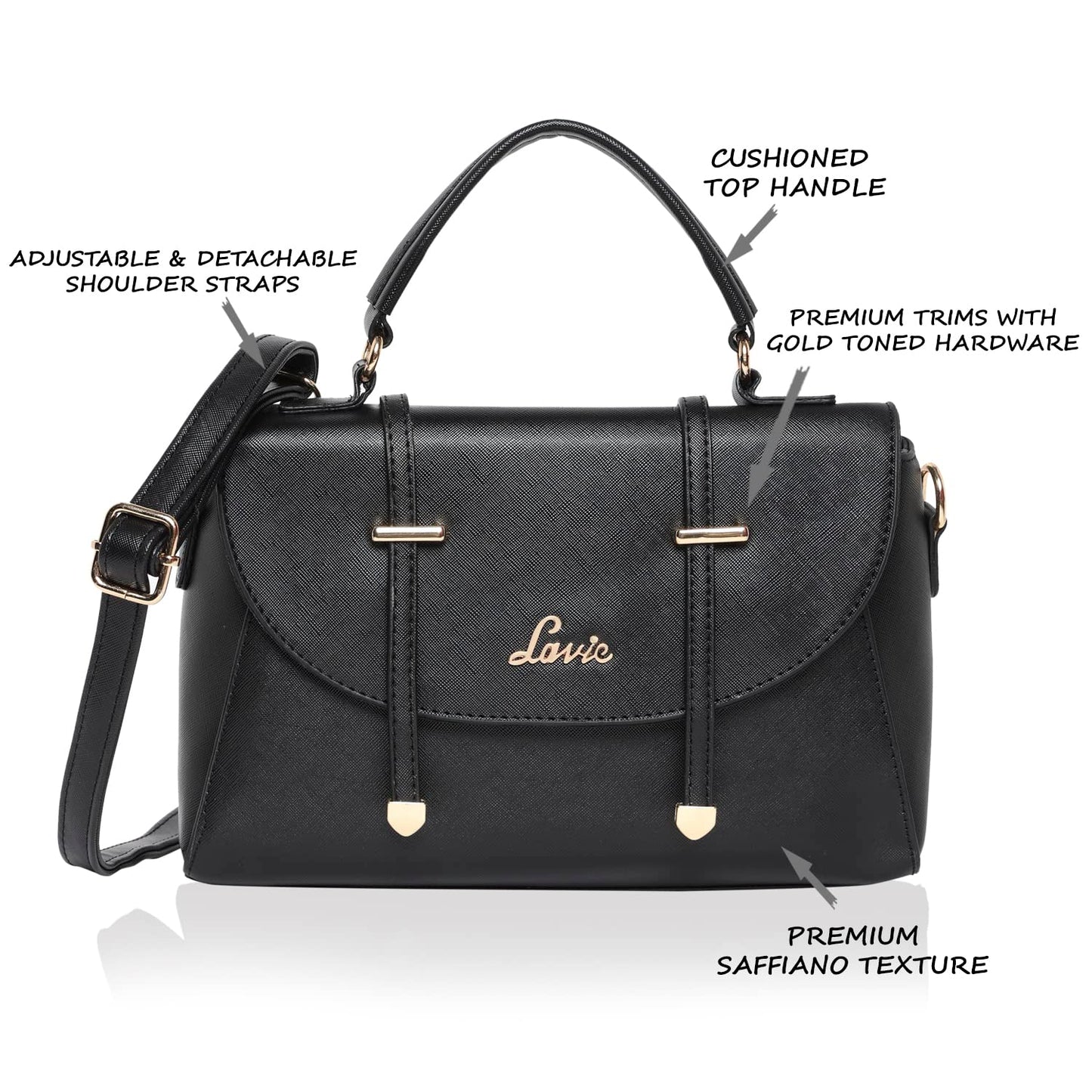 Lavie Women's Beech Satchel Bag | Ladies Purse Handbag