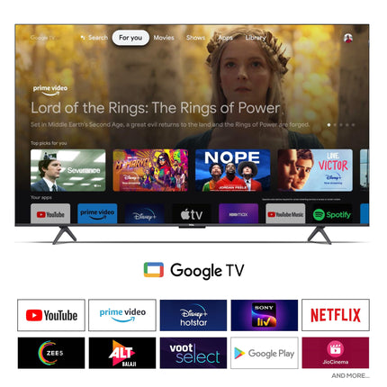 TCL 165 cm (65 inches) 4K Ultra HD Smart QLED Google TV 65P71B Pro (Black) 