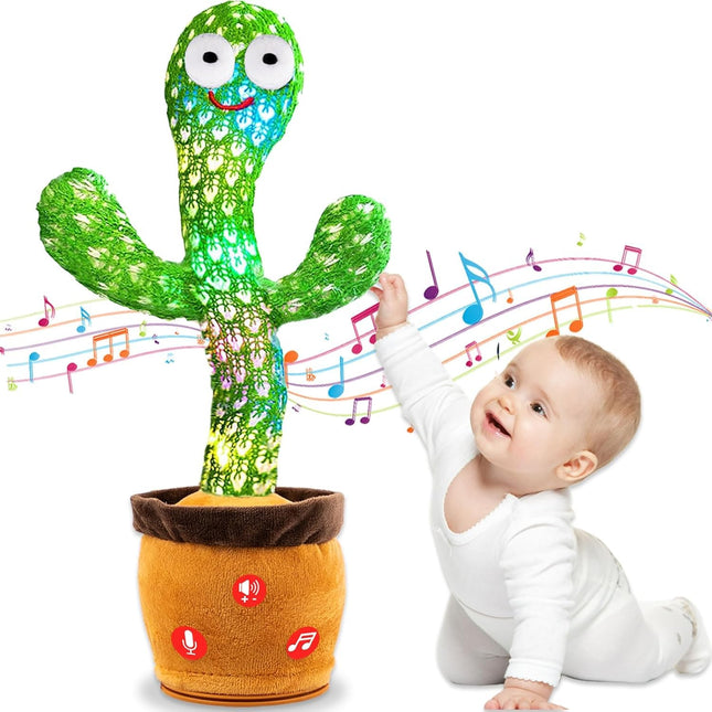 Toy Imagine Cactus Toy for Babies Dancing,Talking, Speaking, Recording | Repeat What You Say | Singing Electronic Pet for Toddlers | Swing and Sing Toy-Charger Cactus Toy Plant.. (Age 1-10 Years).