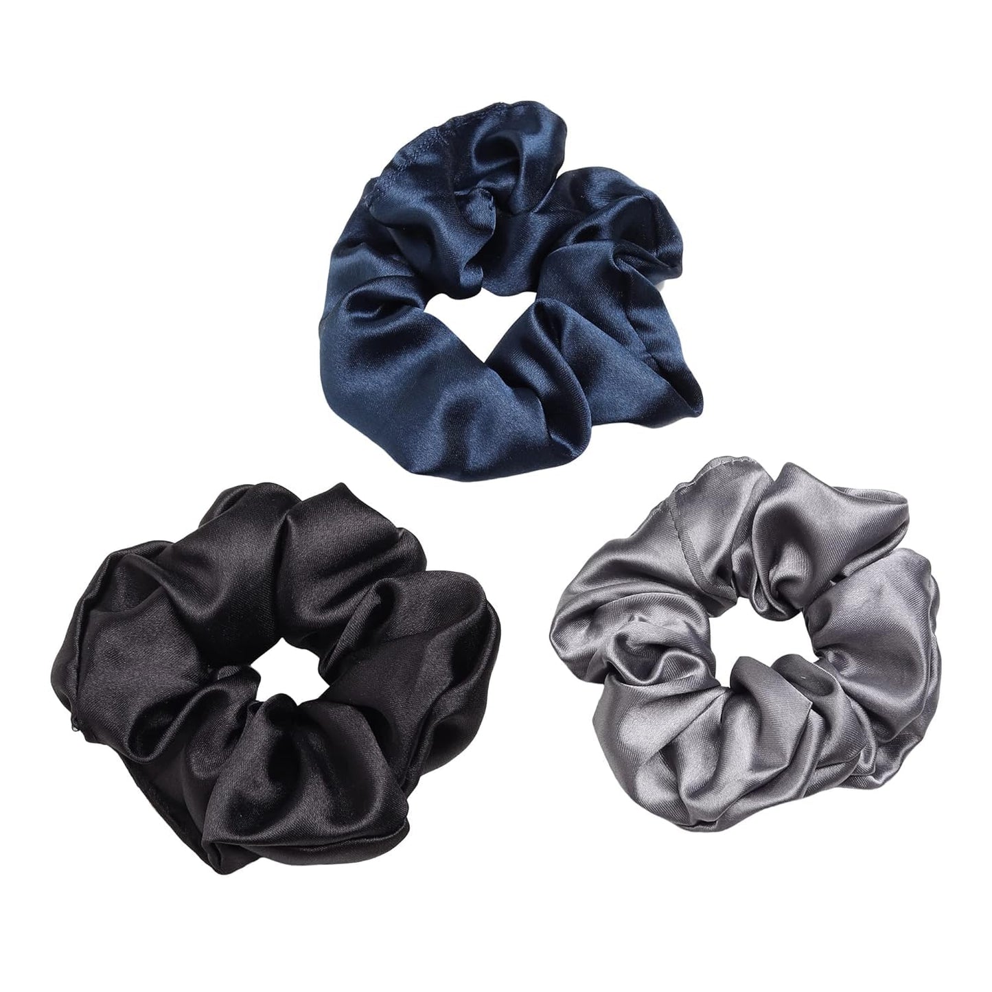 Satin Scrunchies for women/girls | Same Colors in the Image (Pack of 8) | Scrunchies for Women's Hair Band | Stylish Silk Satin with Strong Elastic & Pastel colors