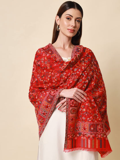 Pashmoda - Women’s Kaani Wool Blend Shawl, Wrap