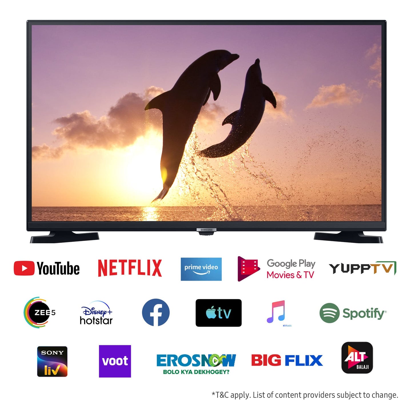 Samsung 108 cm (43 inches) Full HD Smart LED TV UA43T5450AKXXL (Black)