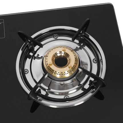 Faber 2 Burner Gas Stove (Arrow�2BB BK) Manual Ignition, Black