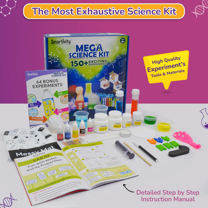 Smartivity Mega Gift Pack for Kids Age 6 to 14 Years Old | Plane Launcher + Science/Chemistry Kit Birthday Gift Combo Set for Kids 6-8-10-12 Years Old Boys & Girls | Made in India