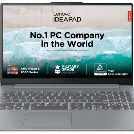 Lenovo IdeaPad Slim 3 AMD Ryzen 3 7320U 15.6 inch (39.6cm) FHD Laptop (8GB/512GB SSD/Windows 11/Office 2021/Alexa Built-in/1Yr ADP Free/3 Month Game Pass/Arctic Grey/1.62Kg), 82XQ008DIN 