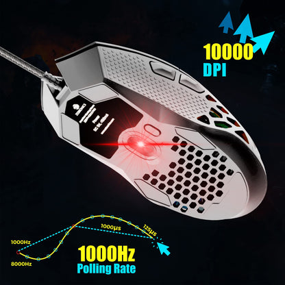 ZEBRONICS-Transformer-M with a High-Performance Gold-Plated USB Mouse: 6 Buttons, Multi-Color LED Lights,High-Resolution Sensor with max 3600 DPI, and DPI Switch(Black)