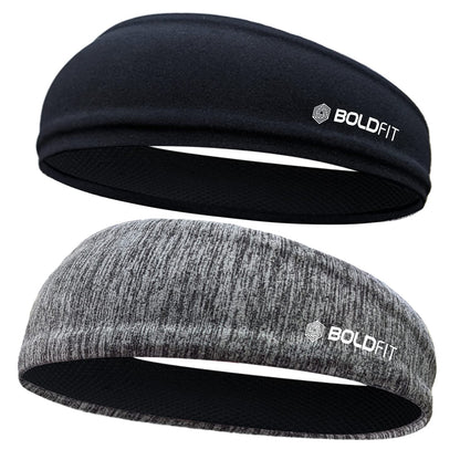 Boldfit Polyester Blend Head Band for Man Sports Head Bandana for Men & Women Gym Hair Band for Men Workout, Running Breathable, Non-Slip & Quick Drying Head Bands for Long Hair