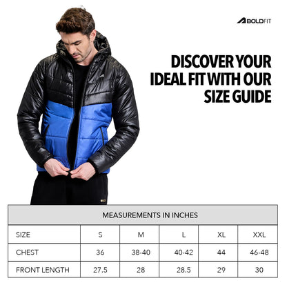 Boldfit Jacket For Men Winter Wear Puffer Jacket For Men Monsoon Winter Wear for men Men Hooded Winter Jackets For Men Padded Bomber Jacket For Men Full Sleeve Mens Jacket Winter Mens jacket Man