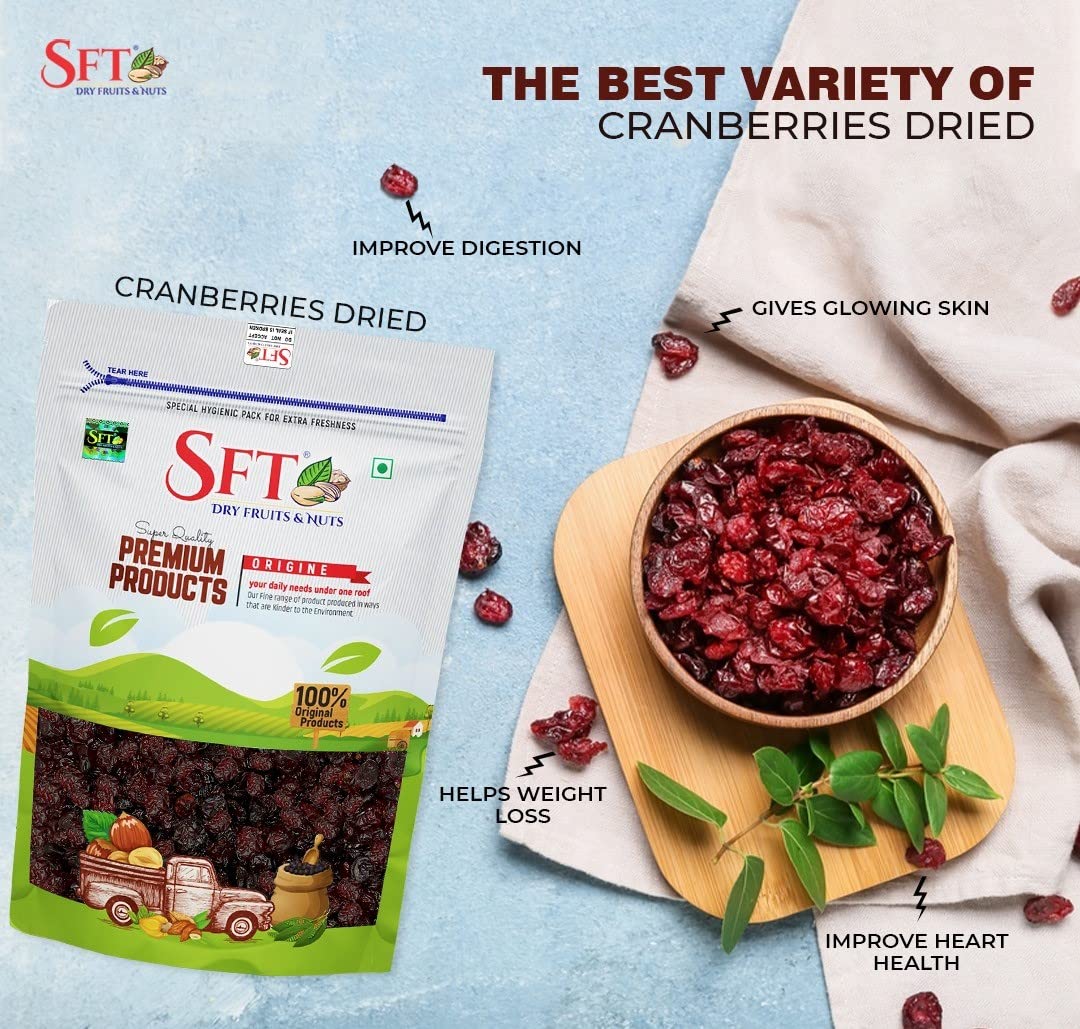 SFT Cranberries Whole (Dried) 200 Gm