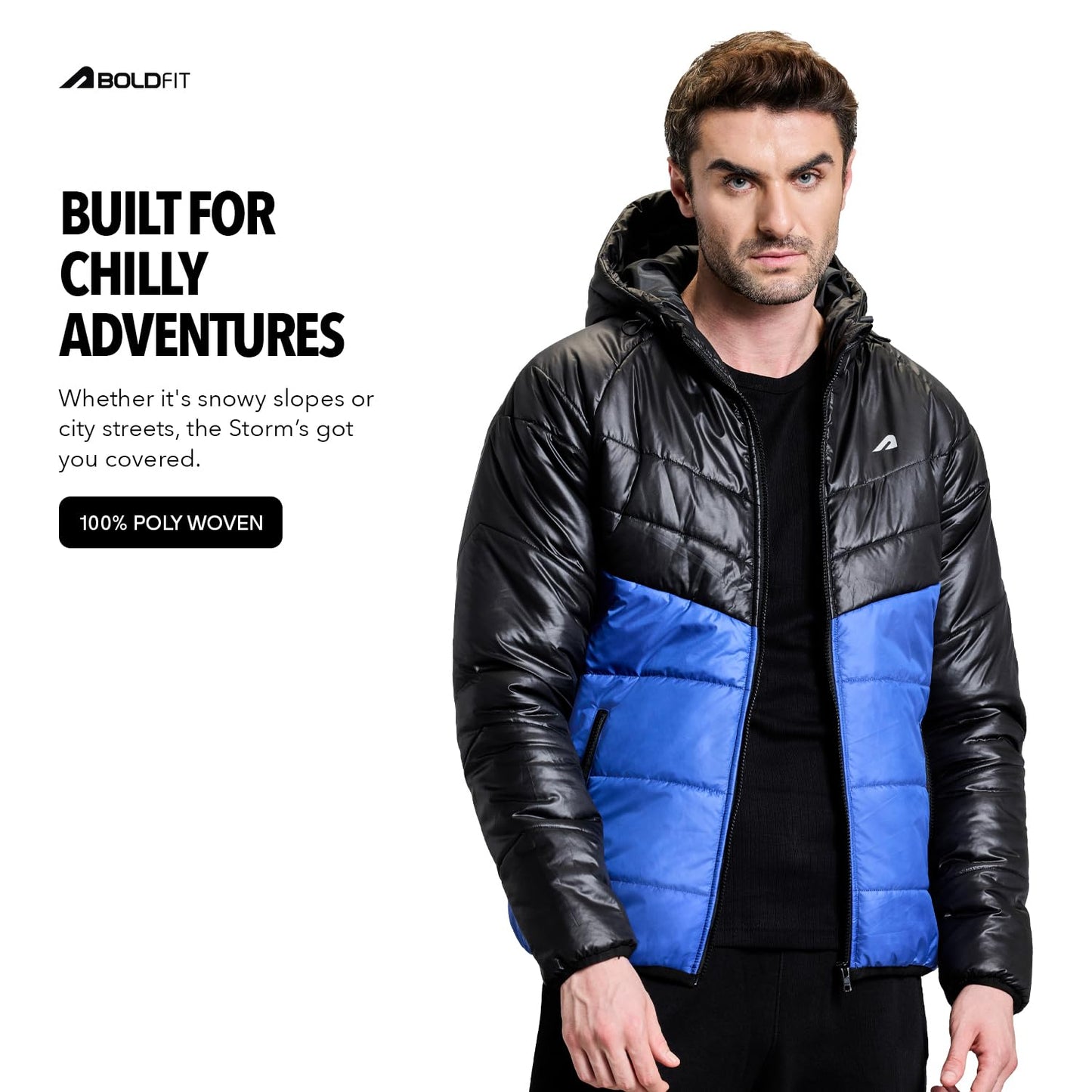 Boldfit Jacket For Men Winter Wear Puffer Jacket For Men Monsoon Winter Wear for men Men Hooded Winter Jackets For Men Padded Bomber Jacket For Men Full Sleeve Mens Jacket Winter Mens jacket Man