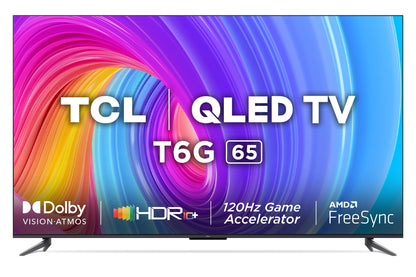 TCL 139 cm (55 inches) 4K Ultra HD Smart QLED Google TV 55C61B (Black)