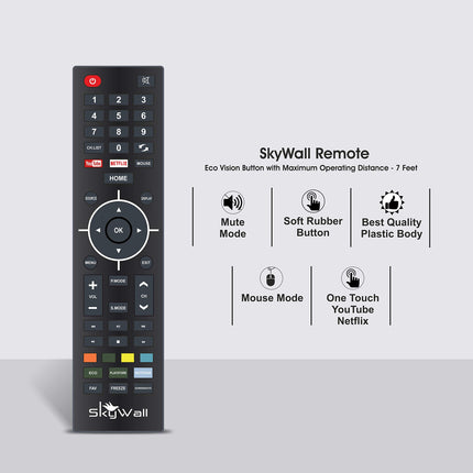 SKYWALL 81.28 cm (32 inches) HD Ready Smart LED TV 32SWELS-PRO (Black) 