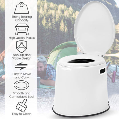 KosmoCare Plastic Portable Commode Toilet Stool, Commode Stool, Toilet Commode For Patients, Indian Commode Stool, Portable Toilet Seat For Adult, Kids & Handicap People, White