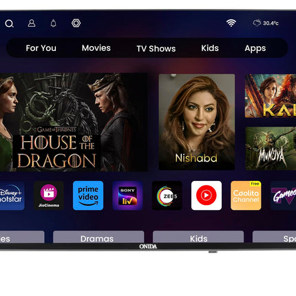 Onida 80 cm (32 inch) HD Ready Smart TV 32ACH (Black) 