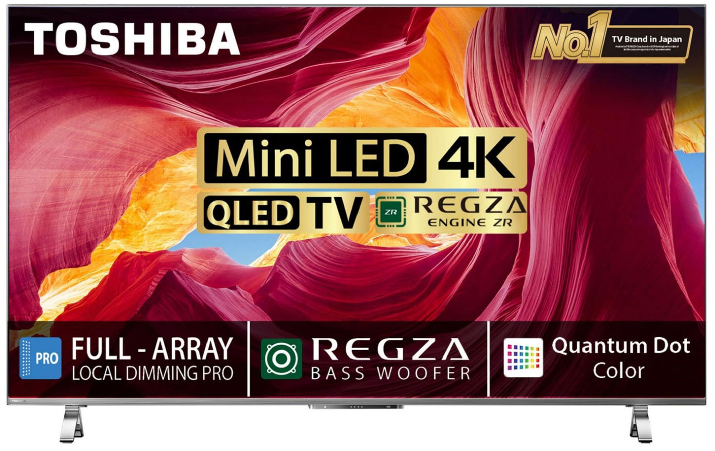 TOSHIBA 108 cm (43 inches) C450ME Series 4K Ultra HD Smart QLED TV 43C450ME (Silver)