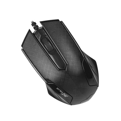 Ant Value OM120 Wired Optical Mouse, 1000 DPI, 3ft Cable, Easy and Accurate Scroll Button, Optical Sensor Computer Mouse, Left and Right-Hand Use for Laptop, PC, Mac Notebook and Linux-Matte Black