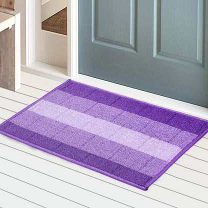 Status Contract Anti Slip Front Door Mat|(15"x23") Living Room Rug for Entrance Doors|Polypropylene Floor Mats Home|Essential Small Rugs for Office, Bedroom & Kitchen| (Purple)