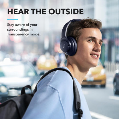 soundcore by Anker Q20i Wireless Bluetooth Over-Ear Headphones with Hybrid Active Noise Cancelling, 40h Playtime in ANC Mode, Hi-Res Audio, Deep Bass, Personalization via App (Black)