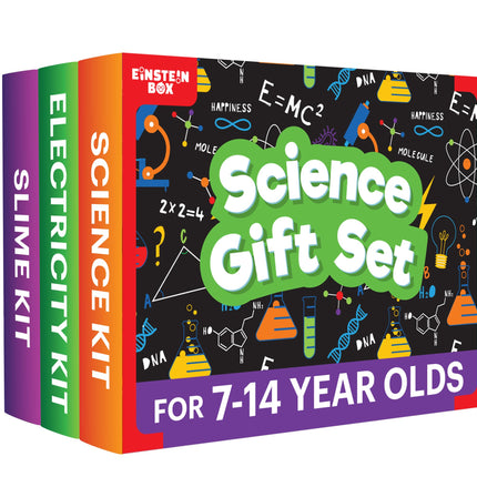 Einstein Box Science Gift Set for Boys & Girls Ages 6-8-10-12-14 Years | Birthday Gifts Ideas for Kids | STEM Learning Toys for 6,7,8,9,10,11,12,13,14-Year-Olds | 2-in-1 Learning Set |