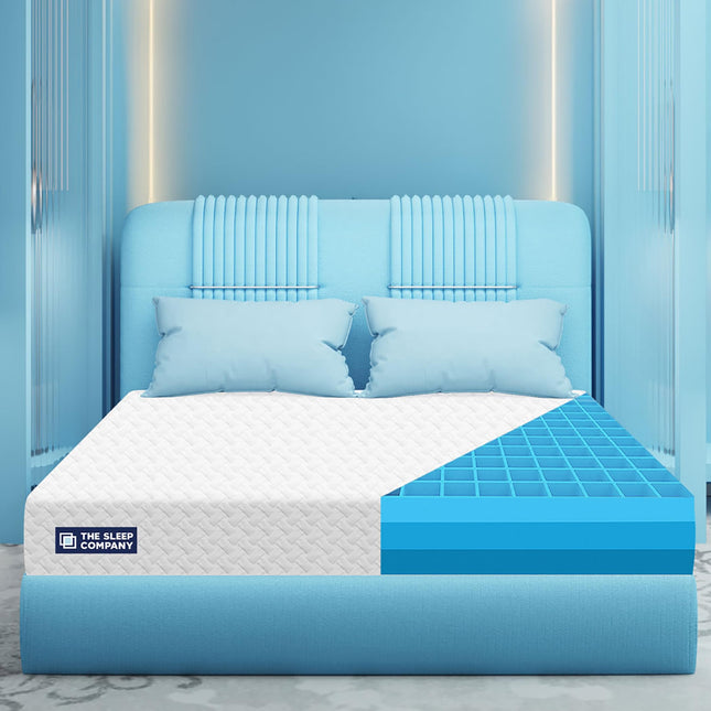 The Sleep Company SmartGRID Ortho Mattress | Japanese Patented Technology | AIHA Certified | Medium Firm Orthopedic Mattress for Back Pain Relief | 10 Years Warranty | King Size 78x72x6 