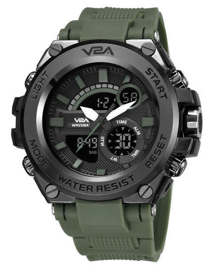 V2A Chronograph Analogue and Digital Sports Watch for Men | Watch for Men | Wrist Watch for Men | Mens Watch | Watch