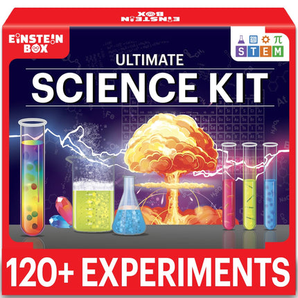 Einstein Box Science Gift Set for Boys & Girls Ages 6-8-10-12-14 Years | Birthday Gifts Ideas for Kids | STEM Learning Toys for 6,7,8,9,10,11,12,13,14-Year-Olds | 2-in-1 Learning Set |