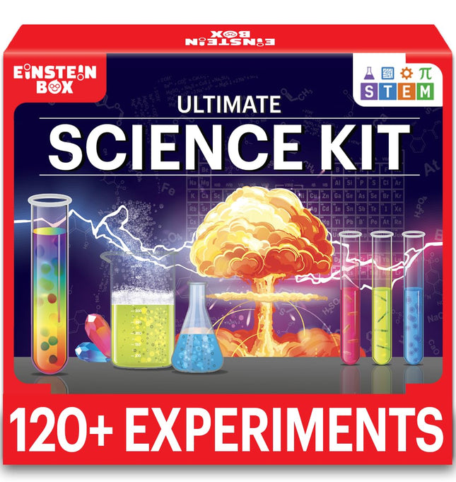 Einstein Box Science Gift Set for Boys & Girls Ages 6-8-10-12-14 Years | Birthday Gifts Ideas for Kids | STEM Learning Toys for 6,7,8,9,10,11,12,13,14-Year-Olds | 2-in-1 Learning Set |