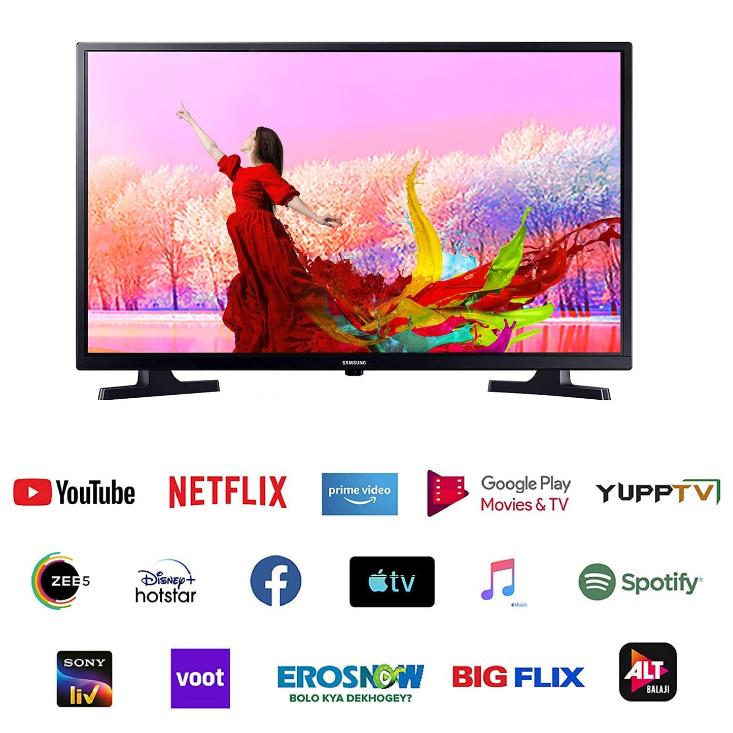 Samsung 108 cm (43 inches) Full HD Smart LED TV UA43T5450AKXXL (Black)