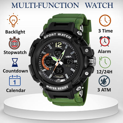 V2A Chronograph Analogue and Digital Sports Watch for Men | Watch for Men | Wrist Watch for Men | Mens Watch | Watch