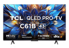 TCL 108 cm (43 inches) 4K Ultra HD Smart QLED Google TV 43C61B (Black) 