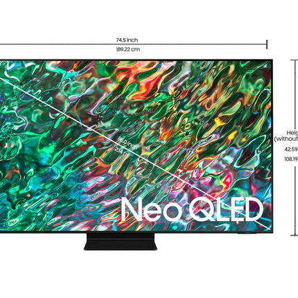 Samsung 214 cm (85 inches) 4K Ultra HD Smart Neo QLED TV QA85QN90BAKXXL (Titan Black) 