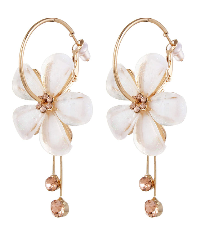 YouBella Jewellery Earings Gold Plated Floral Earrings for Girls and Women