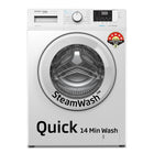 Voltas Beko, A Tata Product 7 Kg 5 Star Inverter, Quick 14-Min Wash Fully Automatic Front Load Washing Machine (2024 Model, WFL7012B7JVBKA/WXV, White, Inbuilt Heater/Hygiene Steam/Digital Display) 