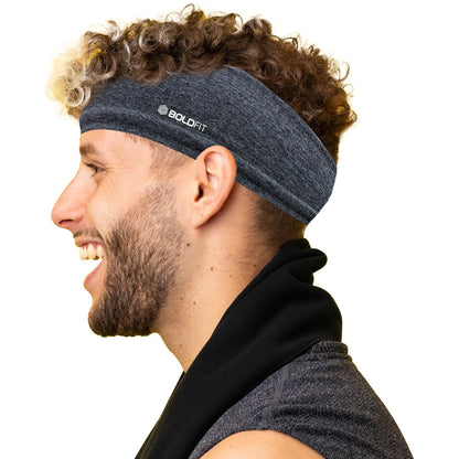 Boldfit Polyester Blend Head Band for Man Sports Head Bandana for Men & Women Gym Hair Band for Men Workout, Running Breathable, Non-Slip & Quick Drying Head Bands for Long Hair