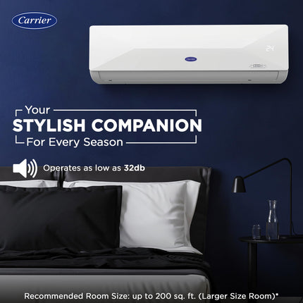 Carrier 2 Ton 5 Star Wi-Fi Smart Flexicool Inverter Split AC (Copper, Convertible 6-in-1 Cooling,Smart Energy Display,HD & PM 2.5 Filter, 2025 Model,ESTER EDGE FXi (Wi-Fi), CAI24EE5R35W0,White) 