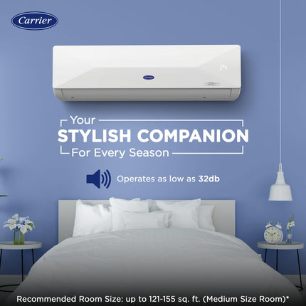 Carrier 1.5 Ton 5 Star Wi-Fi Smart Flexicool Inverter Split AC (Copper, Convertible 6-in-1 Cooling,Smart Energy Display,HD & PM 2.5 Filter, 2025 Model,ESTER EDGE FXi (Wi-Fi), CAI19EE5R35W0,White) 