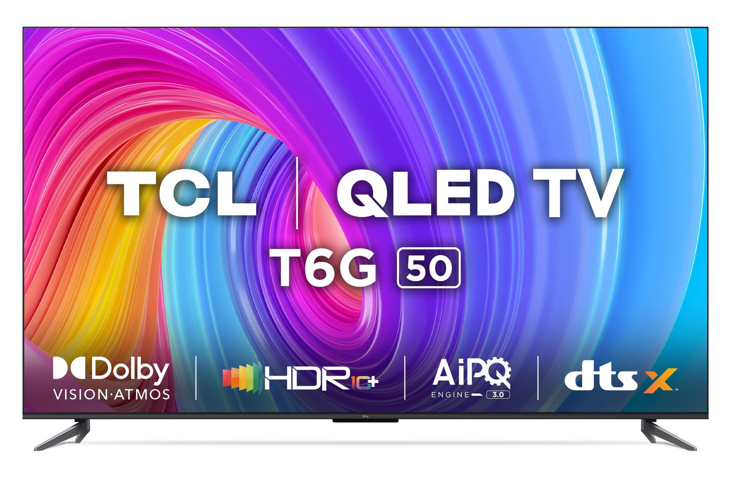 TCL 139 cm (55 inches) 4K Ultra HD Smart QLED Google TV 55C61B (Black)