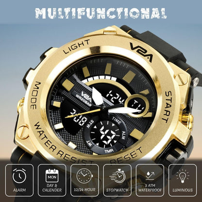 V2A Chronograph Analogue and Digital Sports Watch for Men | Watch for Men | Wrist Watch for Men | Mens Watch | Watch