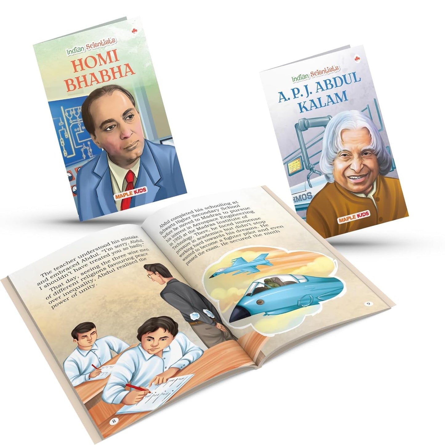 Story Books for Kids (Set of 10 Books) (Illustrated) - World and Indian Scientists - Biographies for Children - 6 Years to 10 Years Old - Einstein, Newton, Galileo Galilei, Marie Curie, Charles Darwin, CV Raman, Homi Bhabha, Ramanujan, Vikram Sarabhai, Ab