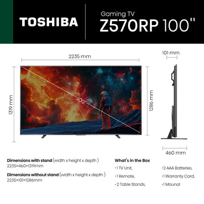 TOSHIBA 108 cm (43 inches) C450ME Series 4K Ultra HD Smart QLED TV 43C450ME (Silver)