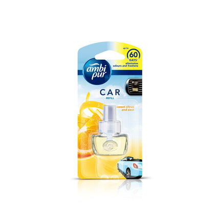 Auto Pearl Ambi Pur Car Air Freshener Refill,Sweet Citrus And Zest,7. 5 Ml Liquid