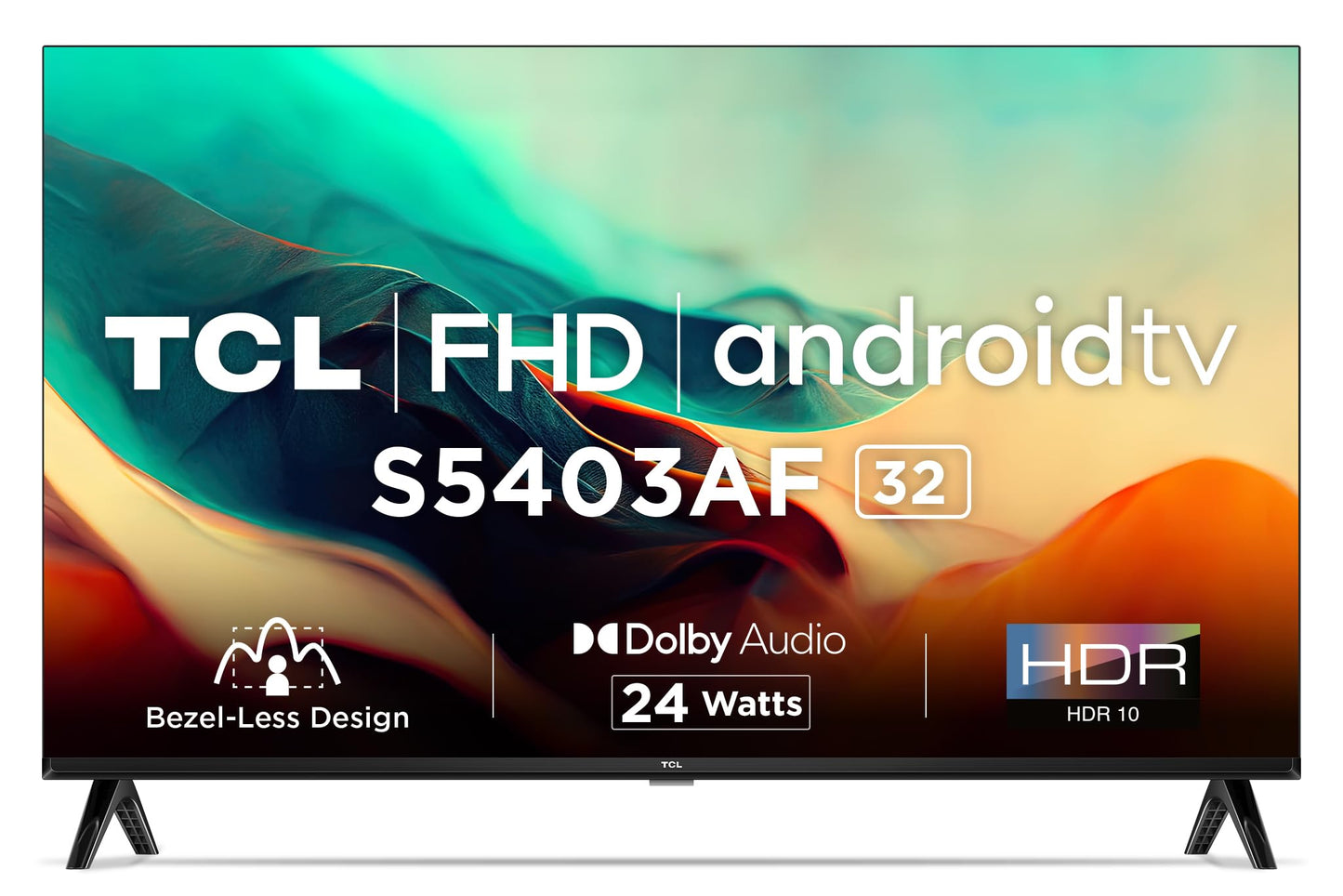 TCL 101 cm (40 inches) Metallic Bezel-Less Full HD Smart Android LED TV 40L4B (Black)